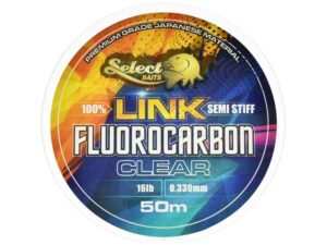 Fir fluorocarbon semi-rigid Select Baits LINK pentru monturi crap, transparent, 50m, variante 14-25lb