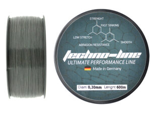 Fir monofilament crap Select Baits Techno-Line 600m Titan Grey, rezistent UV, diametre multiple