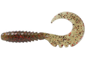 FishUp Fancy Grub 2.5cm #045 Green Pumpkin Red & Black