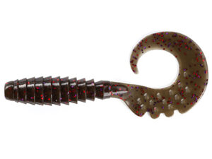 FishUp Fancy Grub 2.5cm #050 Green Pumpkin Brown Red & Purple