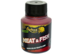 Dip crap Select Baits Meat & Fish 125ml, arome squid, octopus, cranberry, compatibil boilies, pop-up, pelete, nu topeste PVA
