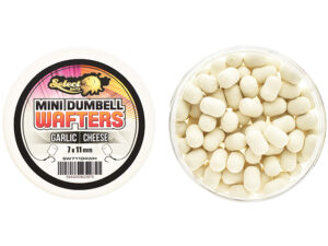 Momeli de carlig Select Baits Mini Dumbells Wafters Garlic Cheese 7x11mm 90buc Critic Echilibrate