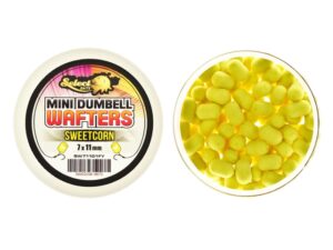 Momeli de carlig Select Baits Mini Dumbells Wafters Sweetcorn 7x11mm 90buc critic echilibrate