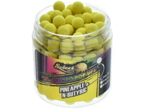 Pop-up micro Select Baits Pineapple & N-Butyric 8mm, galben fluo, 40g, momeală flotantă carlig