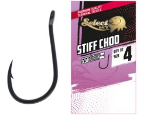 Carlige pescuit crap Select Baits Stiff Chod SSF PTFE varf lung ager plic 10 buc marimi 4 6 8