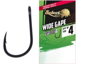 Carlige crap Select Baits Wide Gape SSF teflonate marimea 4 6 8 set 10 bucati