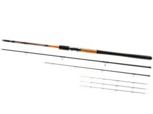 Lansetă feeder Brain Apex 3.6m 120g, acțiune rapidă, 3 vârfuri interschimbabile