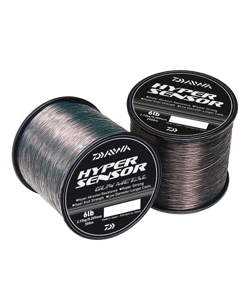 Fir monofilament crap Daiwa Hyper Sensor 0,235mm 3,63kg 2374m Gun Metal