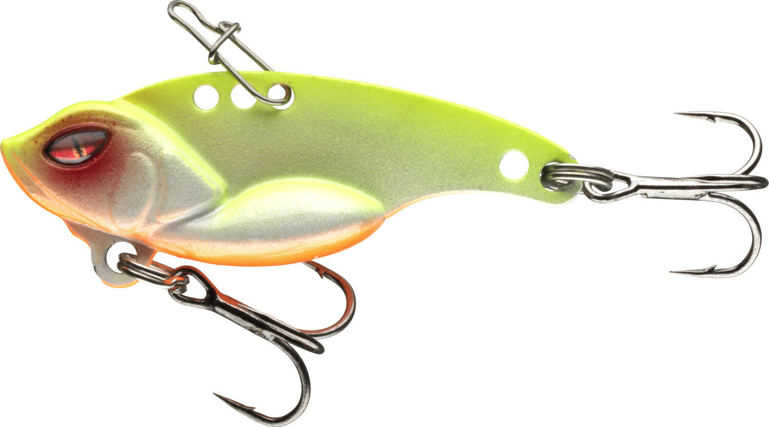 Nălucă hard cicada Daiwa Prorex Metal Vib 5,5cm 21g Yellow Pearl pentru spinning și răpitori