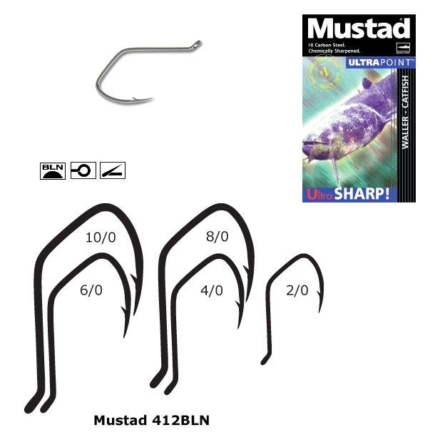 Cârlig somn Mustad Ultrapoint 6/0, ochet întors, deschidere mare, 5 bucăți