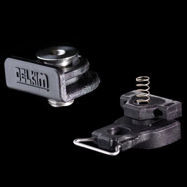 Conector rapid pentru avertizori Delkim d-lok quick release, 1 buc, compatibil rod pod și bankstick