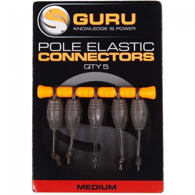 Conector elastic Guru Marime M, set 5 bucăți, accesorii monturi pescuit staționar