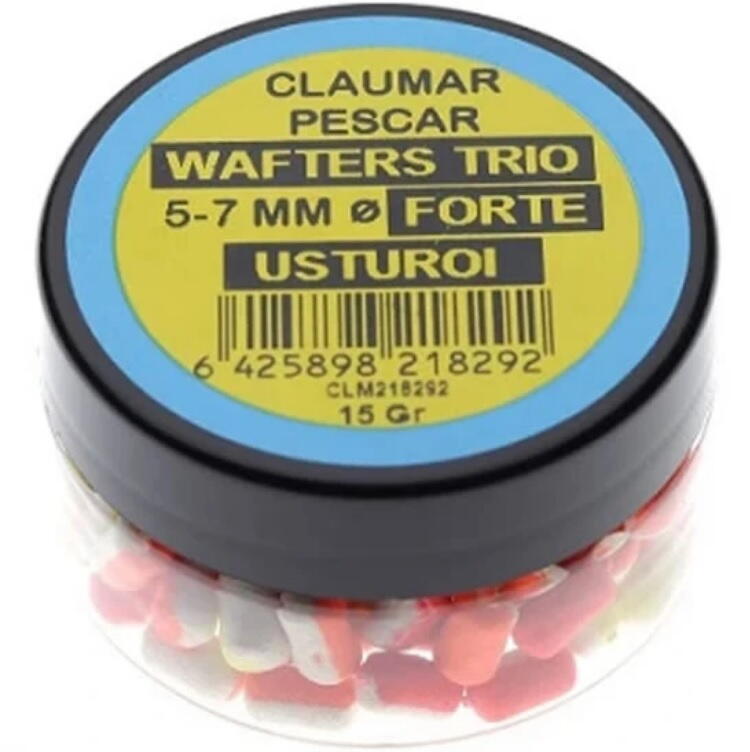 Wafters carlig Arrow Int. Claumar Trio usturoi forte, 5-7mm, 15g, multicolor, echilibrat critic
