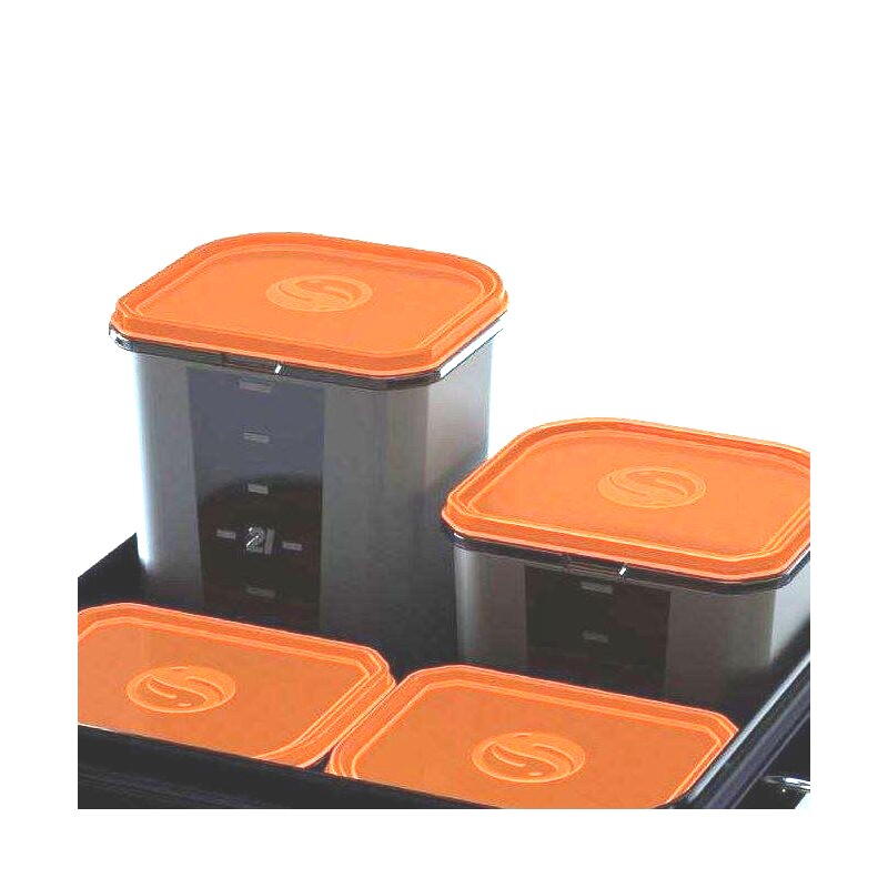 Cutie momeli si nada Guru 3L, recipient stivuibil cu capac etans, sigur pentru congelator