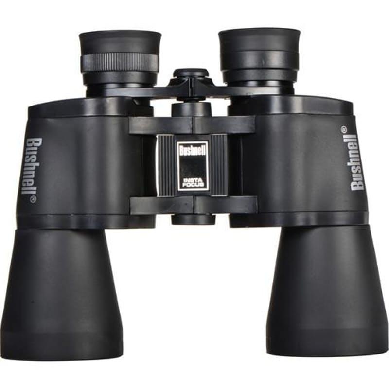 Binoclu Bushnell 10x50 Pacifica negru, marire puternica, optica complet acoperita, Insta-Focus