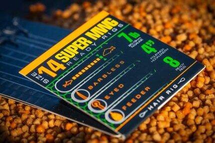 Montură feeder Guru Super MWG Gape cârlig nr.12, fir 0,22mm, 8 bucăți