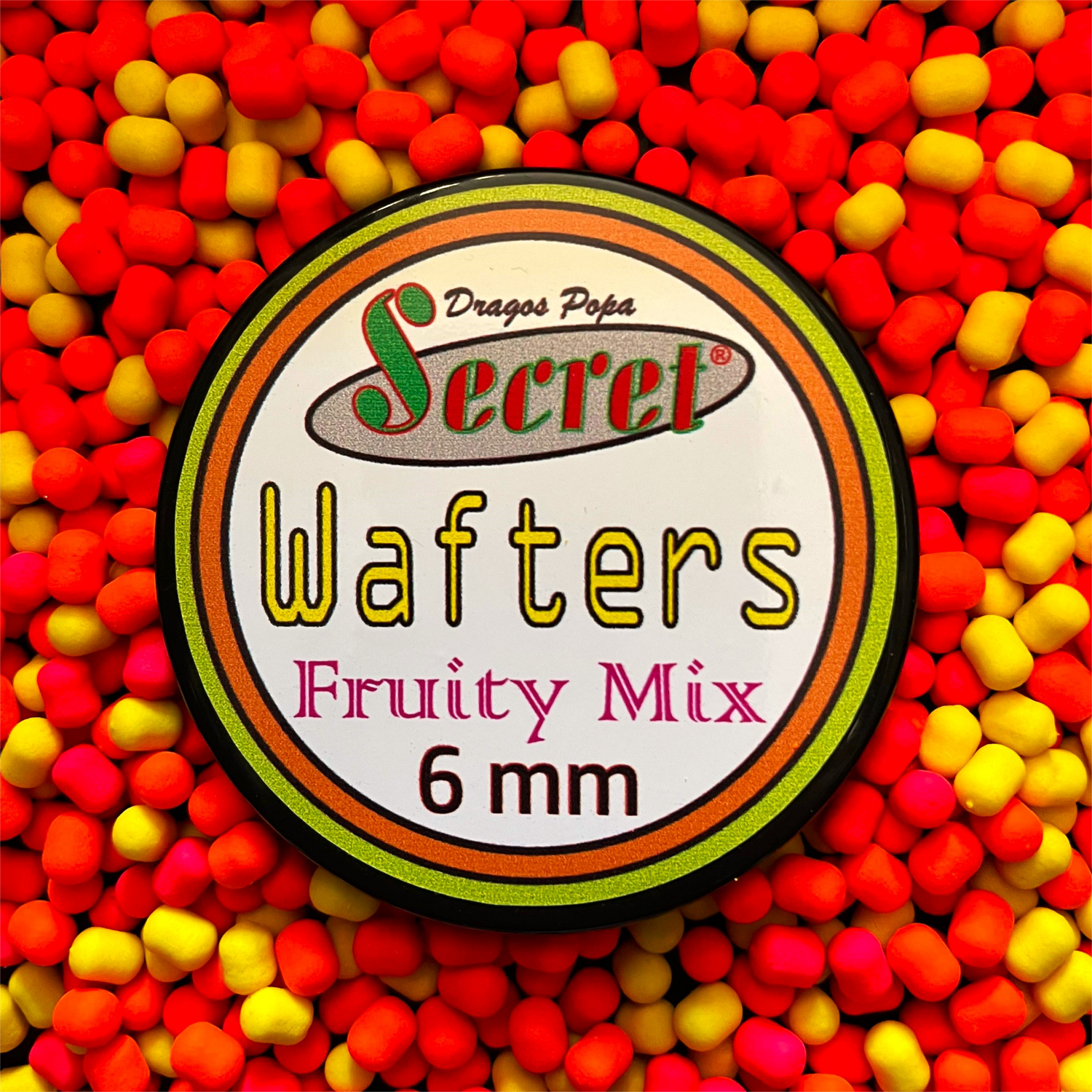 Wafters de carlig Arrow Int. 6mm Fruity Mix, mix 3 culori, aromă fructe dulci, critic echilibrat