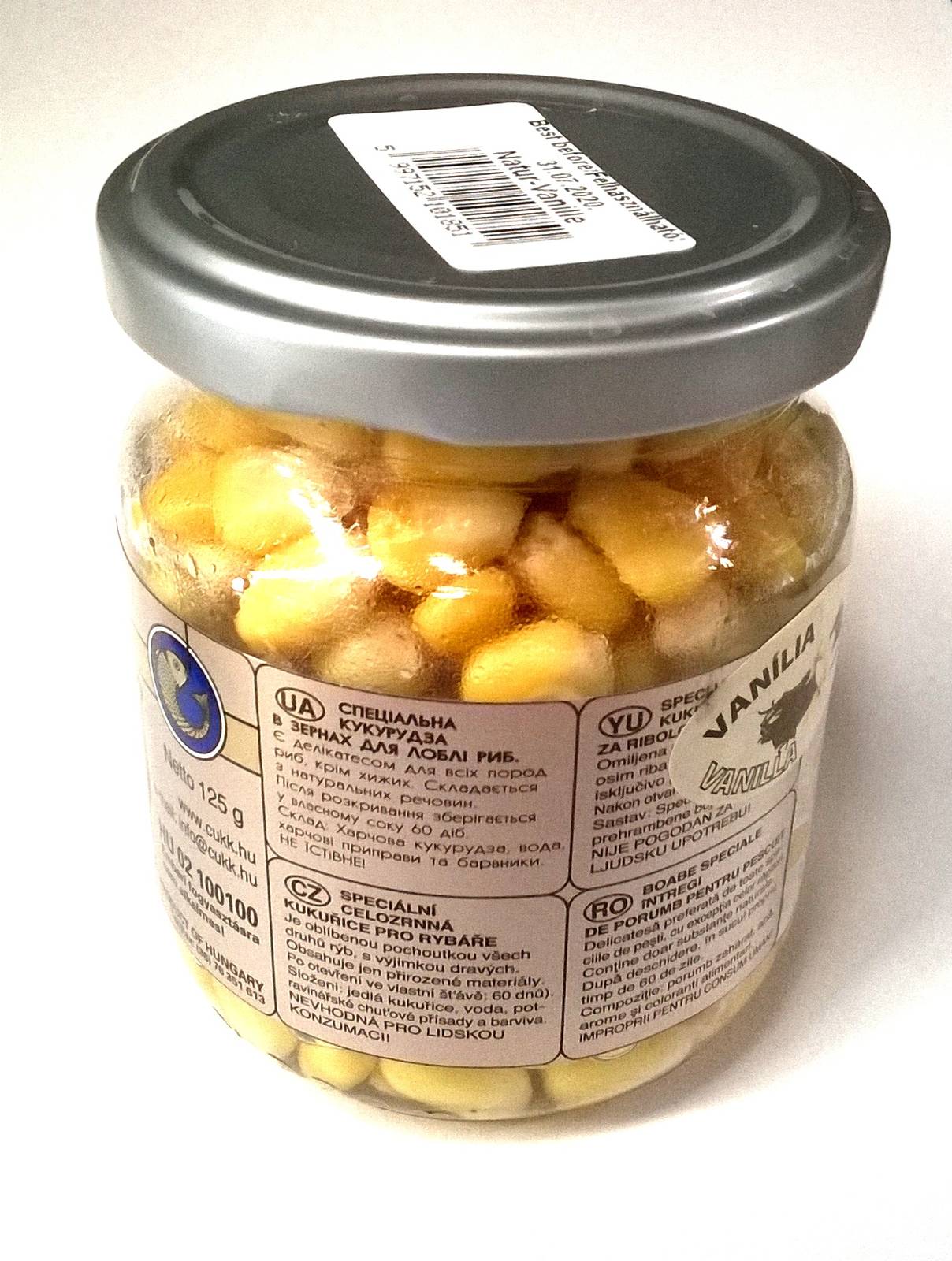 Porumb dulce aromă vanilie Cukk 220ml nadă seminte preparate borcan