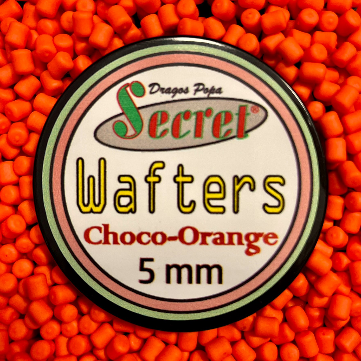Wafters carlig Arrow Int. 5mm choco orange, portocaliu fluo, aroma ciocolată-portocale, critic echilibrat