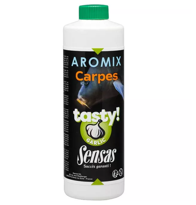 Aditiv lichid pescuit crap Sensas Aromix Carp Tasty usturoi 500ml