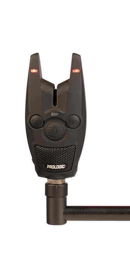Senzor electronic crap Prologic BAT Red, LED roșu, volum reglabil, compact, pentru pescuit la crap