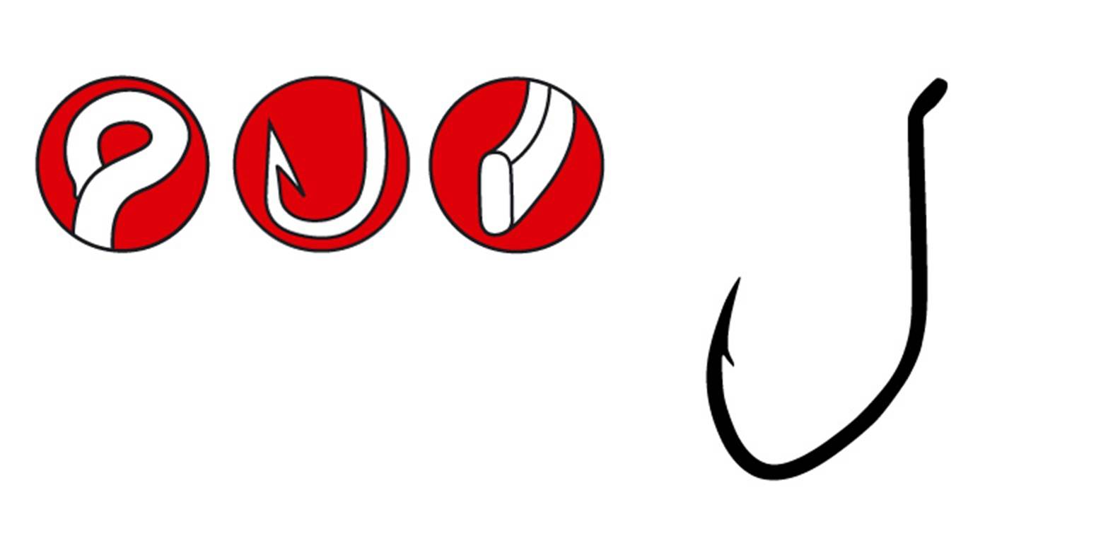 Cârlig somn forjat Gamakatsu LS-4644F mărime 6/0, acoperire PTFE, 5 bucăți/plic