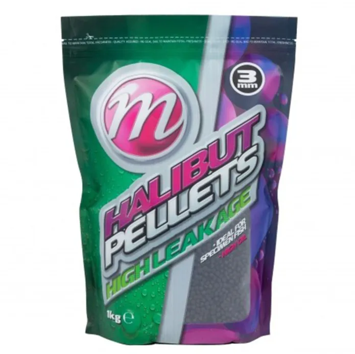 Pelete pescuit Mainline Activated Halibut 4mm 1kg dizolvare lentă proteină ridicată nadă atractantă