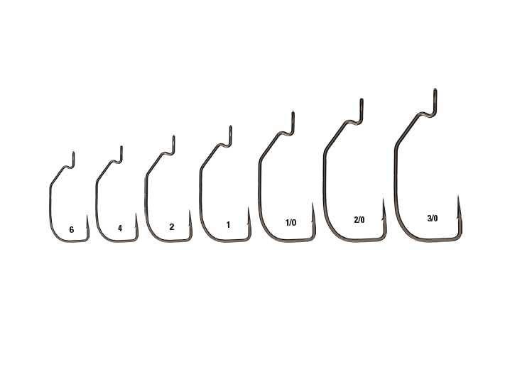 Cârlige offset Mustad Assault Finesse Marimea 1, 8 bucăți, pescuit răpitor, tehnologie AlphaPoint