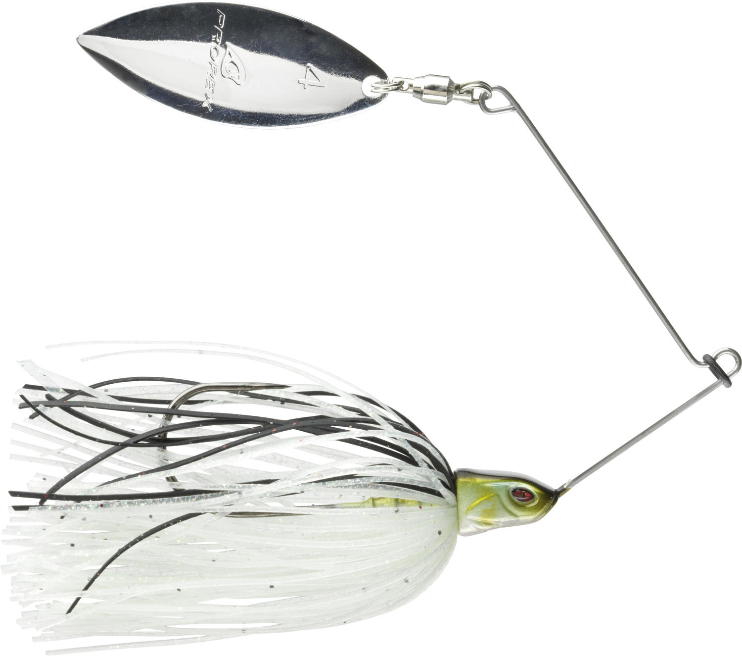 Spinnerbait Daiwa Prorex Willow 7g Pearl Ayu, nalucă hard pentru răpitori, ideal biban și știucă