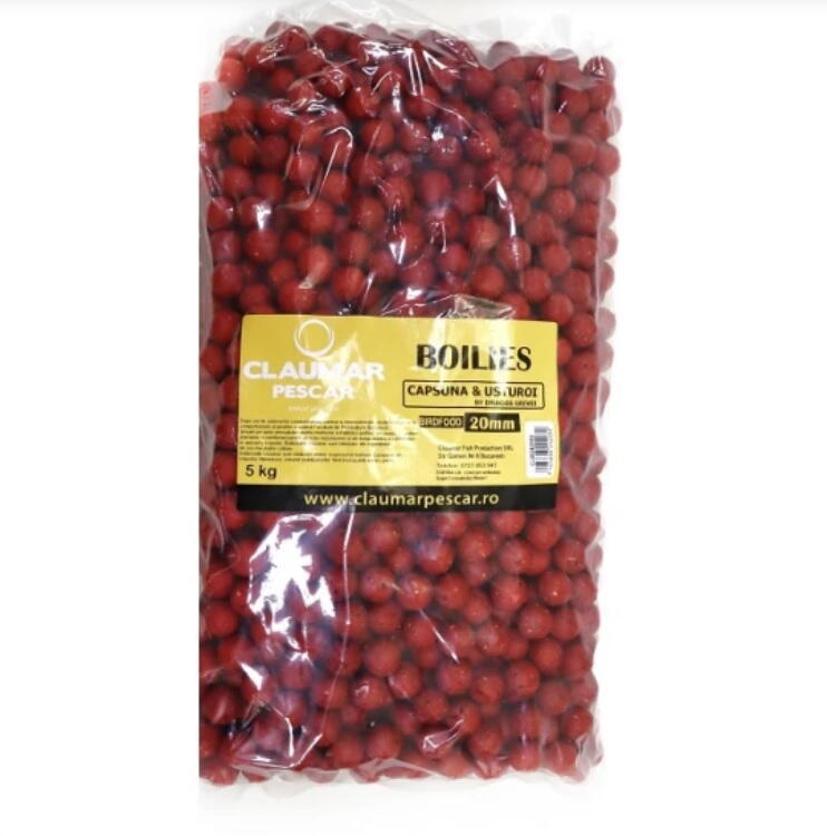 Boilies tare Arrow Int. Claumar Birdfood capsună usturoi 20mm 5kg nade si momeli crap