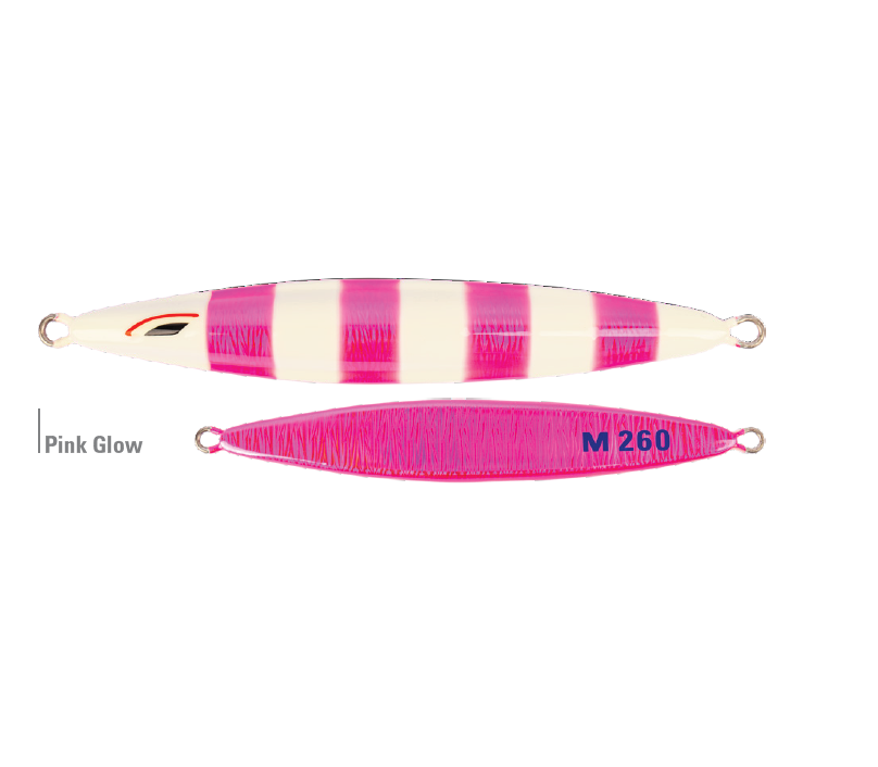 Jig mirotic slow pink glow 80g/8cm Mustad