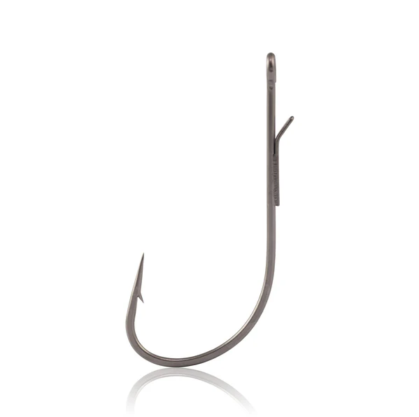 Cârlige offset Mustad Alpha Grip Finesse mărime 2, 8 bucăți, tehnologie AlphaPoint, pescuit răpitor