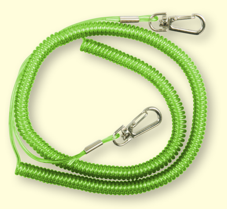 Cordon spiralat safety cu agrafe 90-250cm Dam