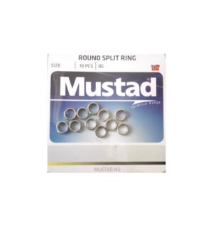 Inele despicate Mustad 6,7mm, rezistență 24kg, 10 bucăți, pentru monturi somn