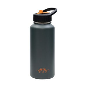Sticla inox Blaser 950ml cu pai, design antracit, pentru camping si pescuit