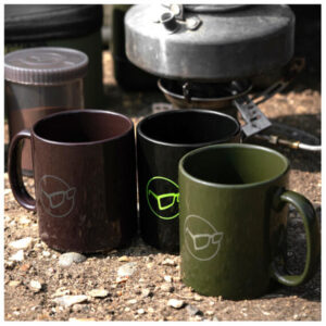 Cana ceramica Korda Black, maner mare, ideala pentru camping si pescuit